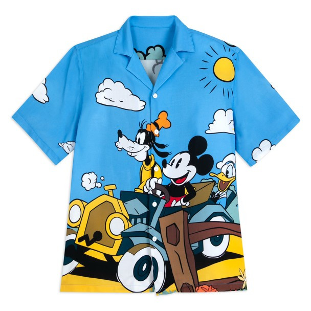 Disney Men's Mickey and Friends Button Down Shirt